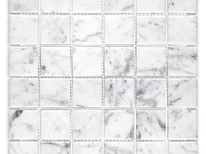 White Carrara Marble Square 2 X 2